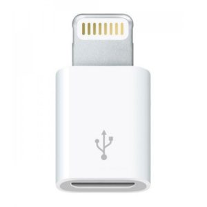 تبدیل micro USB به لایتنینگ مدل lightning adapter