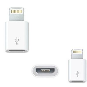 تبدیل micro USB به لایتنینگ مدل lightning adapter