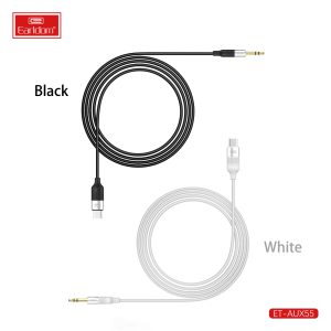 کابل تبدیل AUX به USB-C ارلدام مدل AUX55 طول 1 متر
